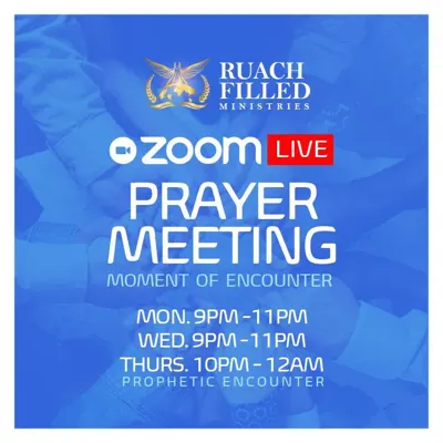Zoom Prayer Meeting flyer