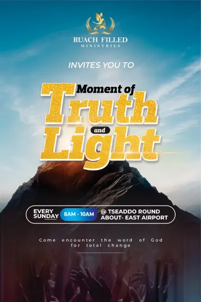 Moment of Truth & Light flyer
